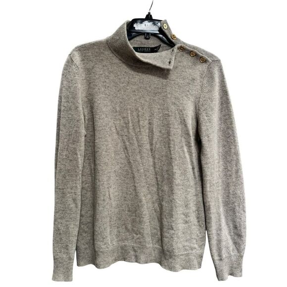 Lauren Ralph Buttoned Shoulder Sweater - Size M - Pre-owned - Picture 2 of 3